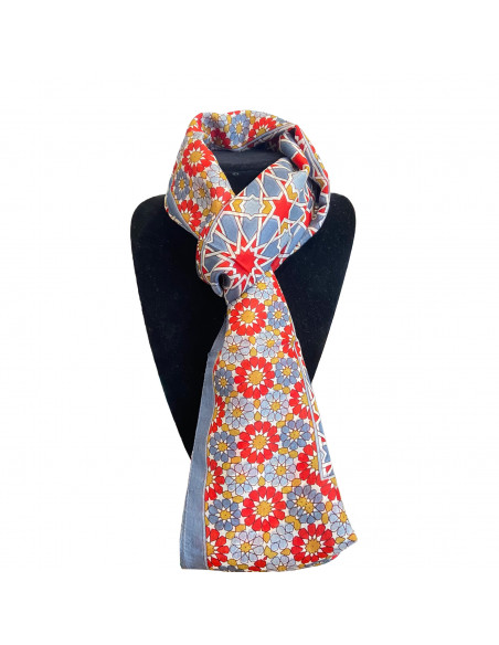 Silk pashmina Mosaic Design