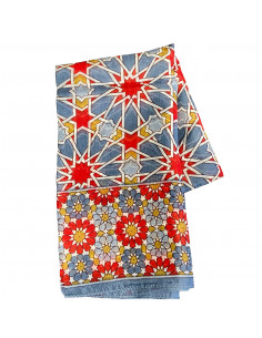 Silk pashmina Mosaic Design 2