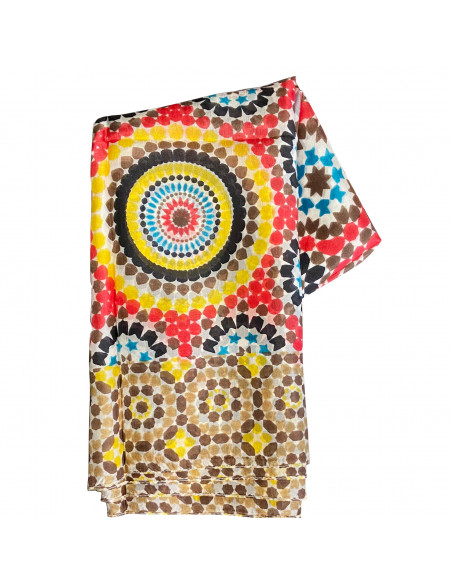 Pashmina Seda Mosaico