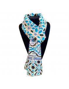 Pashmina Seda Mosaico