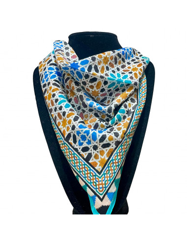 Cotton Neckerchief Mosaic Design