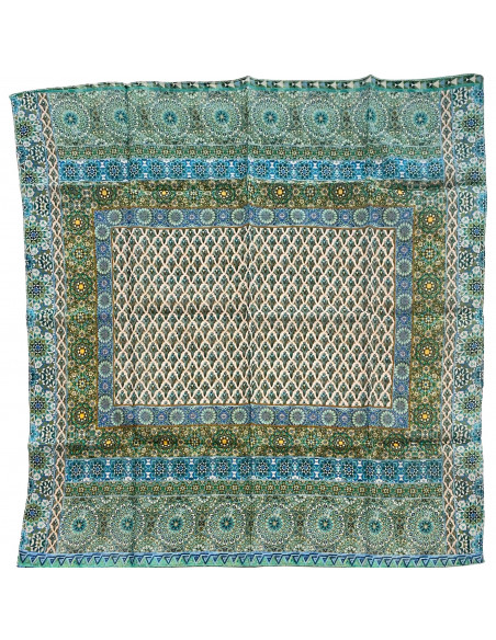 Cotton Neckerchief Mosaic Design