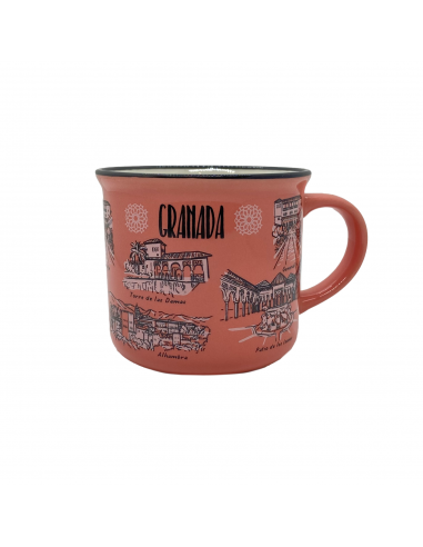 Taza de cerámica Granada - Roja