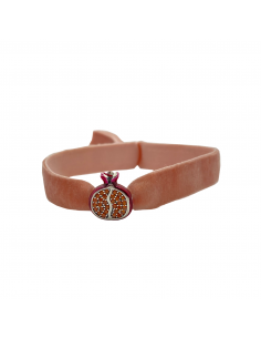 Pulsera abalorio / charm de Granada en Plata