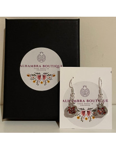 Silver Pomegranate Earrings 2