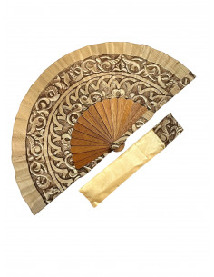 Abanico de seda y funda - Mosaico Alhambra