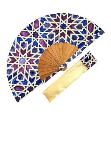 Silk fan and cover set - Alhambra...