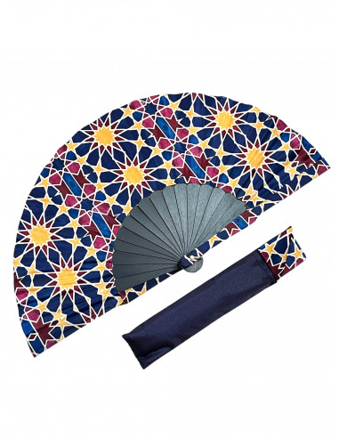 Silk fan and cover set - Alhambra...