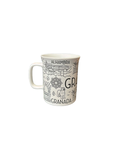 MUG GRANADA LINEART 370ML