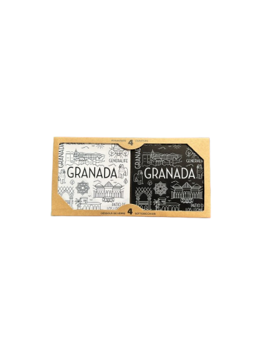 SET 4 POSAVASOS GRANADA LINEART CAJA