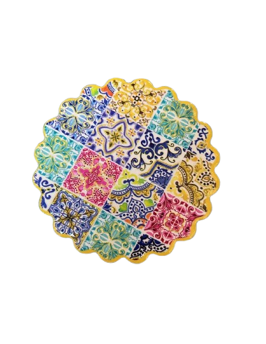 POSAVASO AZULEJO 3D GOLD