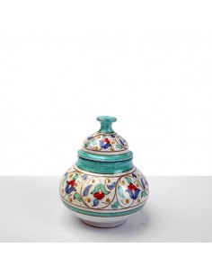 Al-Yarrar Ceramic candy jar (small) with Andalusí design