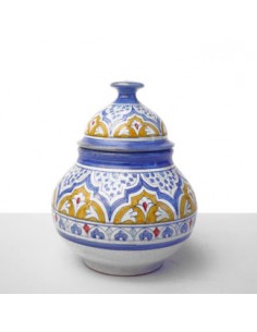 Al-Yarrar Ceramic candy jar (large) with Andalusí design