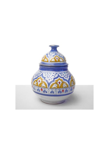 Al-Yarrar Ceramic candy jar (large) with Andalusí design