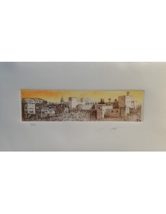 Etching print - Alhambra Gofrado