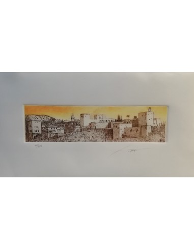 Etching print - Alhambra Gofrado