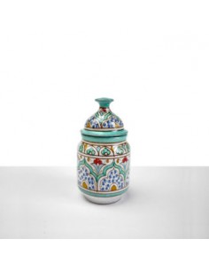 Al-Yarrar Ceramic spice jar (small) with Andalusí design