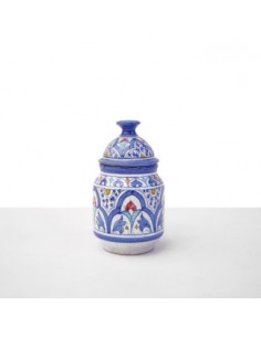 Al-Yarrar Ceramic spice jar (small) with Andalusí design 2