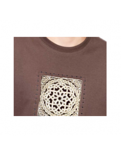 Camiseta Hombre Carbón / Negra Entrelazado 2