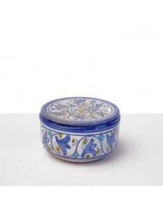 Ceramic Al-Yarrar round box with lid (small) with... 2