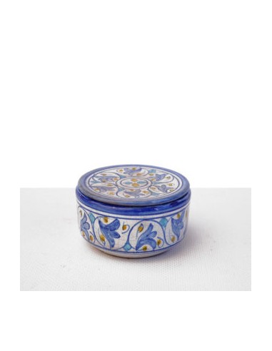 Ceramic Al-Yarrar round box with lid...