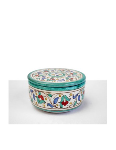 Ceramic Al-Yarrar round box with lid...
