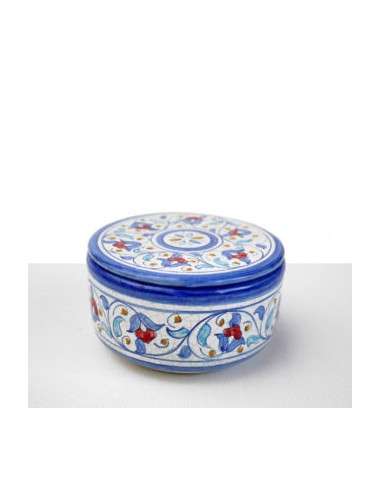 Ceramic Al-Yarrar round box with lid...