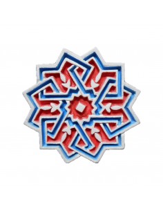 Yesería Estrella doble lacería color