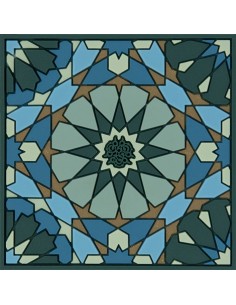 Silicone Coaster - Andalusia design - 9x9cm