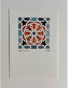 Postal Mosaico Alhambra