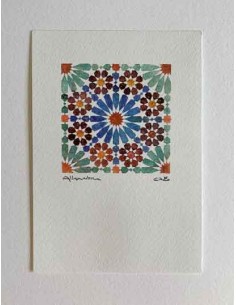 Postal Mosaico Alhambra