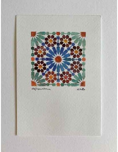Postal Mosaico Alhambra