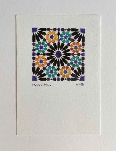 Postal Mosaico Alhambra
