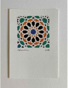 Postal Mosaico Alhambra