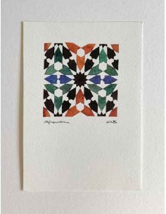 Postal Mosaico Alhambra