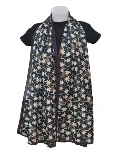 Mini silk pashmina with Granada Mosaic Design