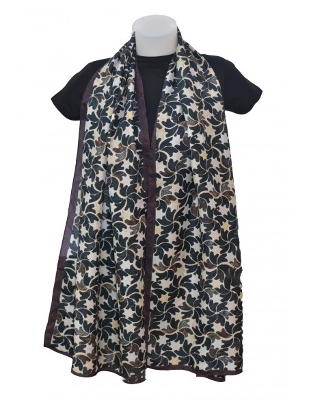 Mini silk pashmina with Granada Mosaic Design
