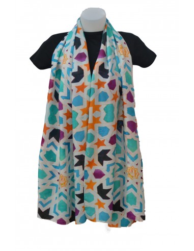 Mini silk pashmina with Granada...