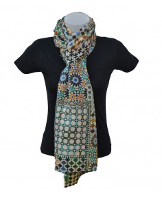Pashmina seda granada mini 2