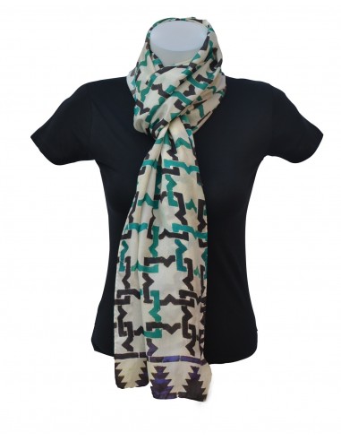 Mini silk pashmina with Granada...