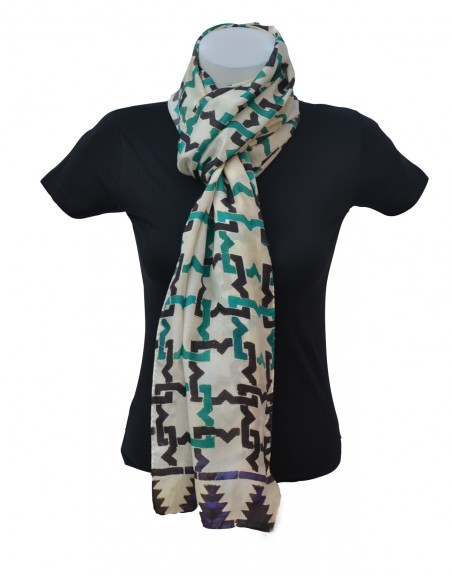 Pashmina seda granada mini