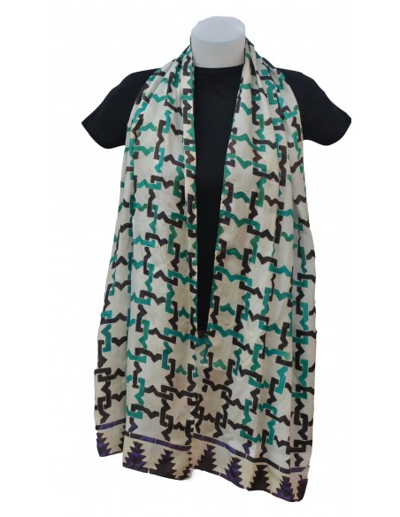 Pashmina seda granada mini