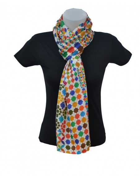 Pashmina seda granada mini
