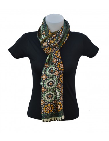 Mini silk pashmina with Granada...