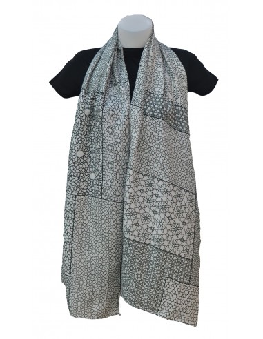 Mini silk pashmina with Granada...