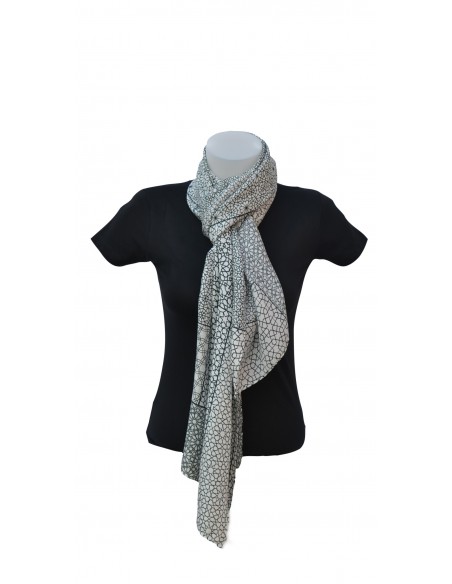 Pashmina seda granada mini