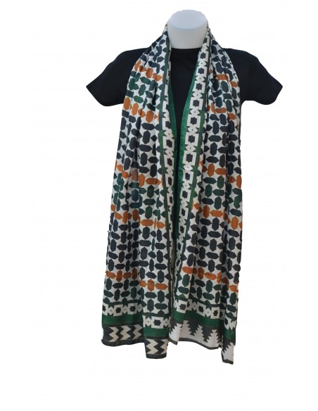 Pashmina seda granada mini