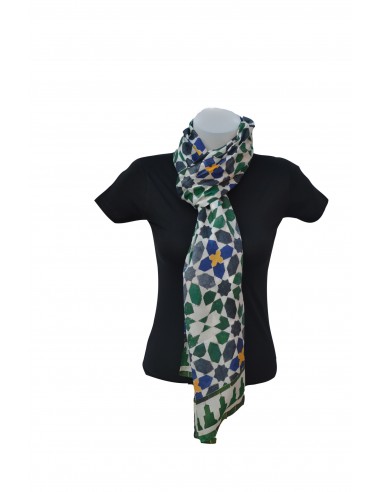 Pashmina seda granada mini