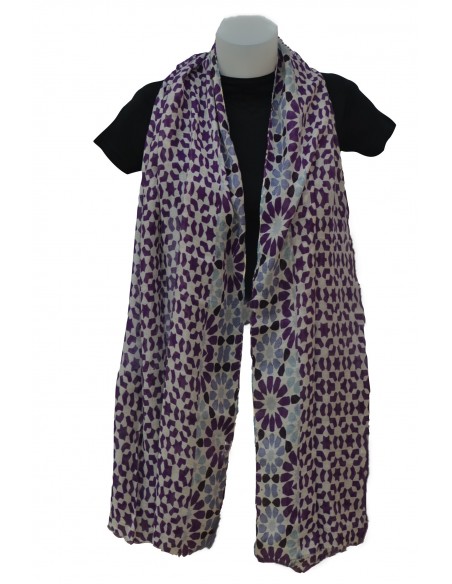 Pashmina cotton-modal- Mosaicos Alhambra