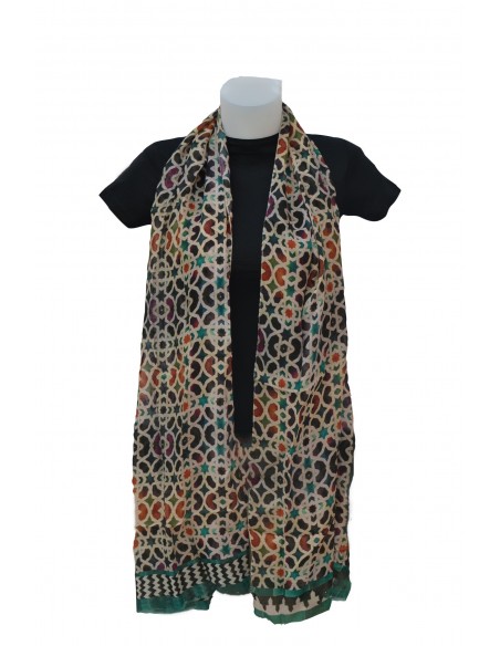 Pashmina cotton-modal- Mosaicos Alhambra